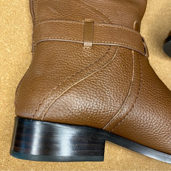 Tory Burch Claire 20MM Riding Boot Tumbled Leather Size 5.5 - Picture 15 of 16